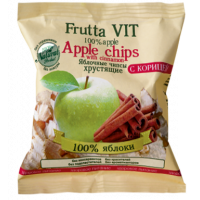 Яблочные чипсы хрустящие с корицей Frutta Vit 35г*15